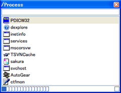 プロセス一覧